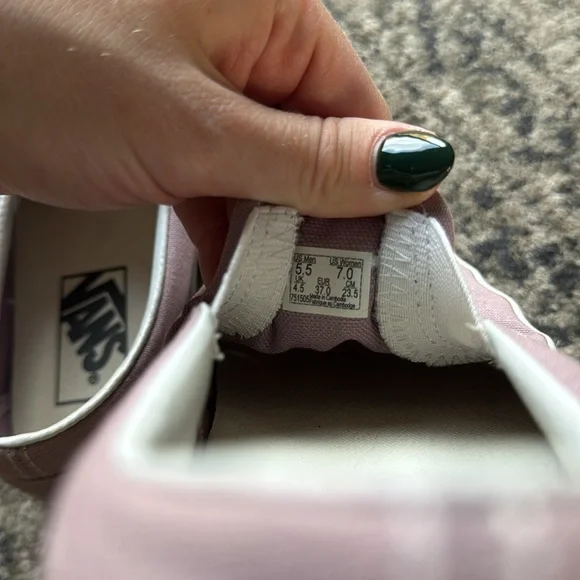 Vans lilac classic slip on sneakers - Picture 7 of 8